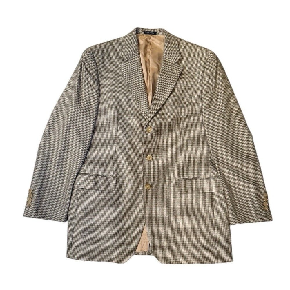 Ralph Lauren Men's 41L Blazer for Dillard's Small Houndstooth Pattern